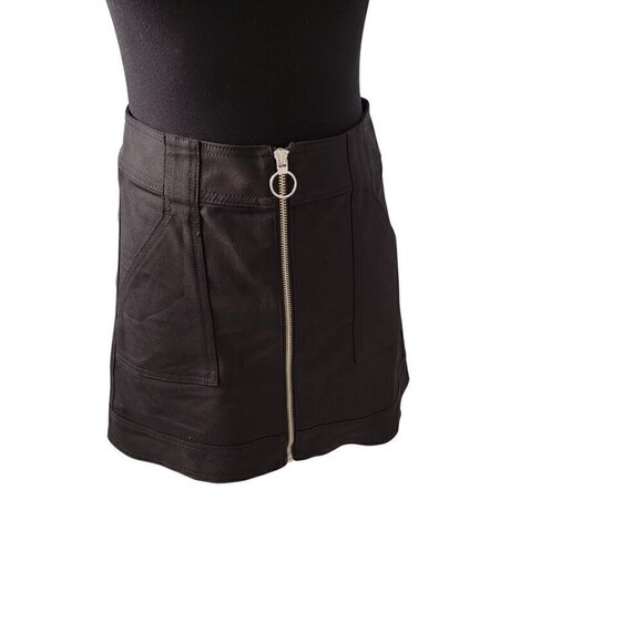 Express Y2K Zipper up mini skirt Size 2 - Picture 2 of 11